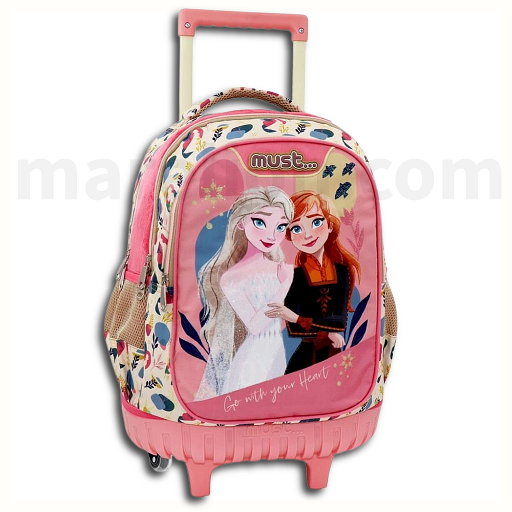 Must Frozen Trolley Bag 3 Compartments - Σχολική Τσάντα Τρόλεϊ Δημοτικού Disney