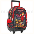 Must Trolley School Bag Iron Man Avengers with LED Lights - Σχολική Τσάντα Τρολέι Δημοτικού 3 Θήκες