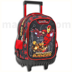 Must Trolley School Bag Iron Man Avengers with LED Lights - Σχολική Τσάντα Τρολέι Δημοτικού 3 Θήκες