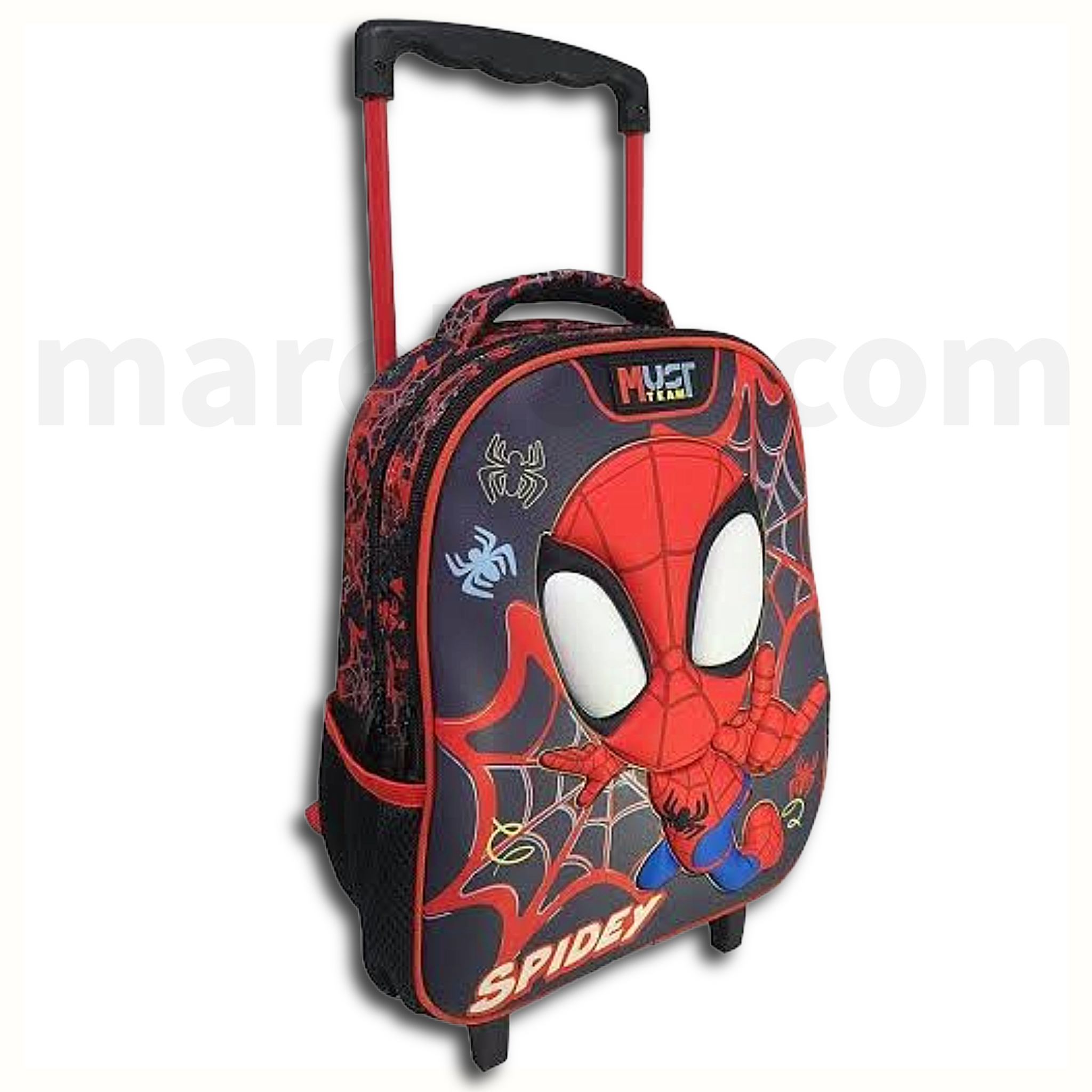 Must Team Trolley Bag, Spidey And His Amazing Friends 2 Compartments - Σχολική Τσάντα Τρολέι Νηπίου