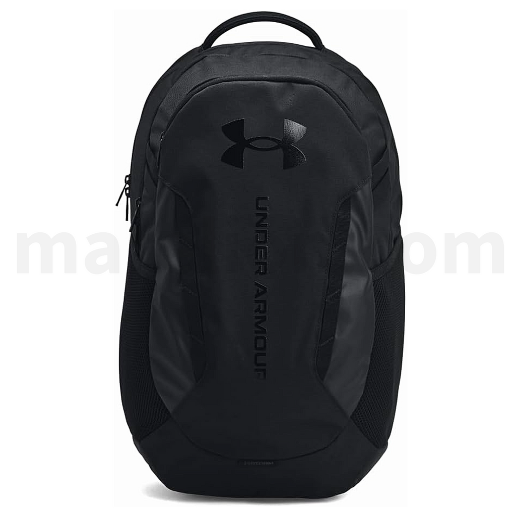 Under Armour Hustle 6.0 Backpack 3 Cases Unisex Full Black - Σακίδιο Πλάτης Σχολική Τσάντα Μαύρη