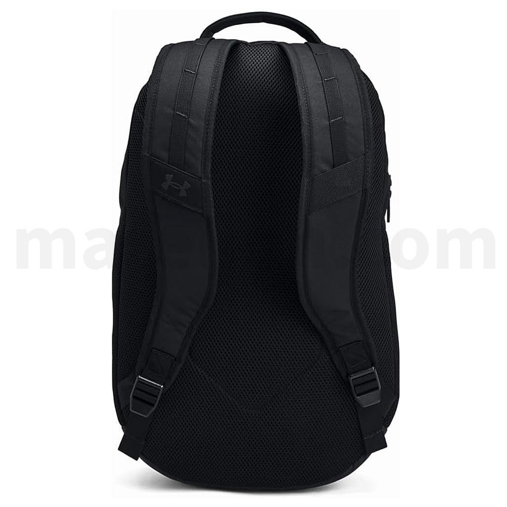 Under Armour Hustle 6.0 Backpack 3 Cases Unisex Full Black - Σακίδιο Πλάτης Σχολική Τσάντα Μαύρη