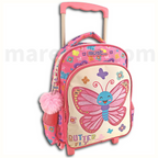 Must Butterfly Trolley Bag 2 Compartments - Σχολική Τσάντα Τρολέι Νηπίου