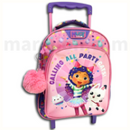 Gabby's Dollhouse Must Team Trolley Bag 2 Compartments - Σχολική Τσάντα Τρολέι Νηπίου