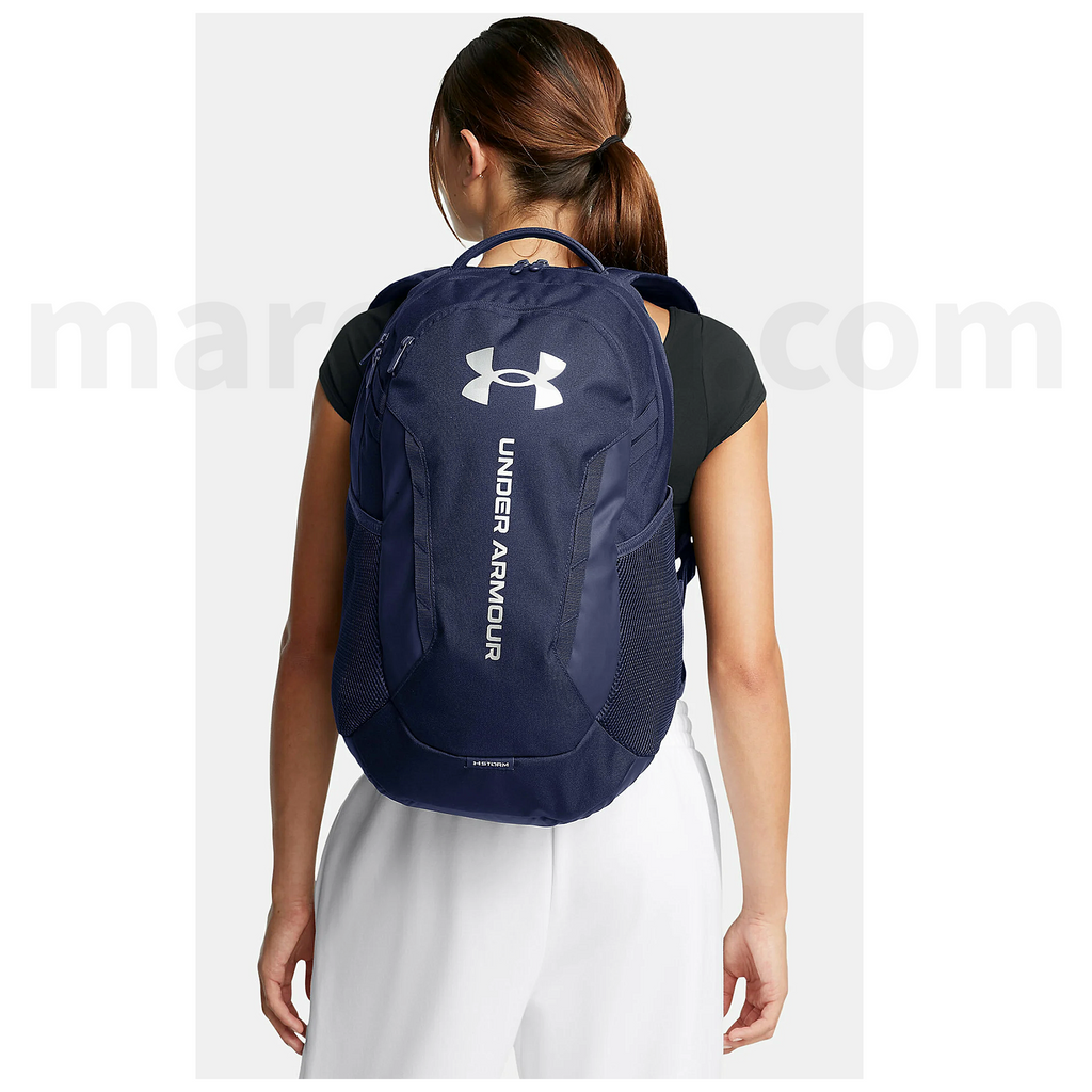 Under Armour Hustle Lite Backpack 2 Cases Dark blue - Σακίδιο Πλάτης Μπλε