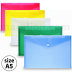 A5 Button File Envelope Transparent - Φάκελος με Κουμπί Ημιδιάφανο 24x17cm - ΧΟΝΔΡΙΚΗ ΠΩΛΗΣΗ