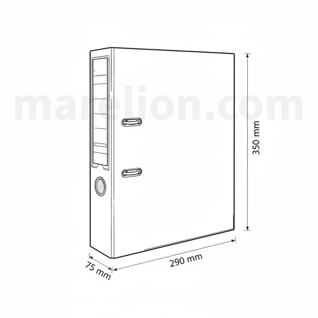 Technical drawing of a cabinet with dimensions labeled, featuring the brand 'matelion.com'.
