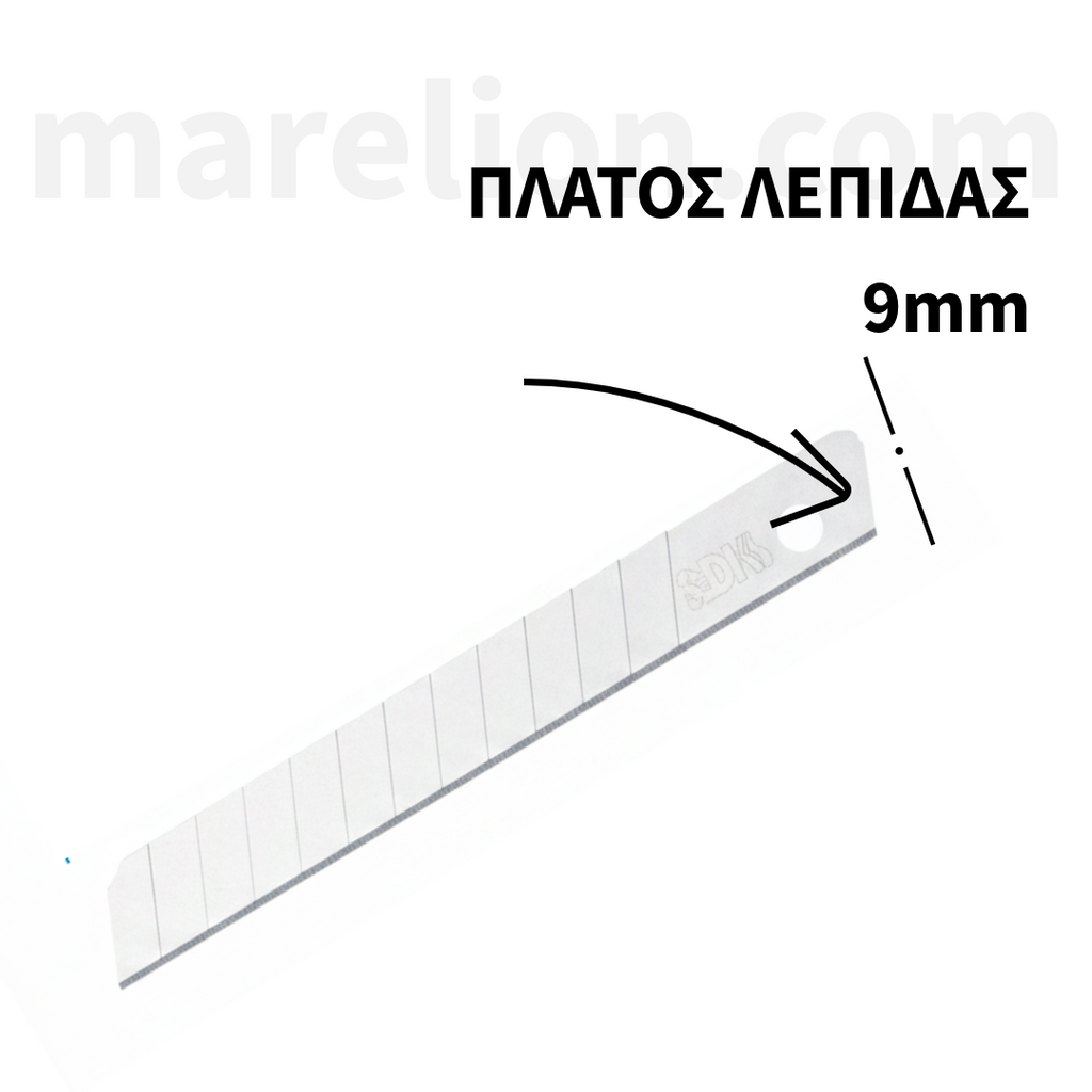 CUTTING BLADES 18mm 10pcs ΛΕΠΙΔΕΣ ΦΑΡΔΙΕΣ ΨΑΛΙΔΙΑ ΧΑΡΤΟΚΟΠΤΕΣ