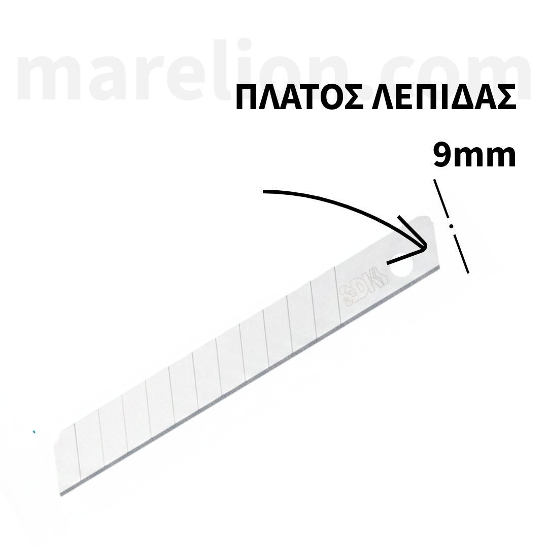 CUTTING BLADES 18mm 10pcs ΛΕΠΙΔΕΣ ΦΑΡΔΙΕΣ ΨΑΛΙΔΙΑ ΧΑΡΤΟΚΟΠΤΕΣ