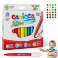 Carioca JUMBO 24 Maxi Nible Markers BOX Χοντροί Μαρκαδόροι Ζωγραφικής