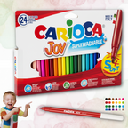 Carioca Joy 24 pcs pack, Fine Nib Markers Wallet - Παιδικοί Μαρκαδόροι Ζωγραφικής