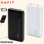 Havit Slim Powerbank 2x USB-A 10000mAh PB89  - Κινητός φορτιστής σε 2 Χρώματα