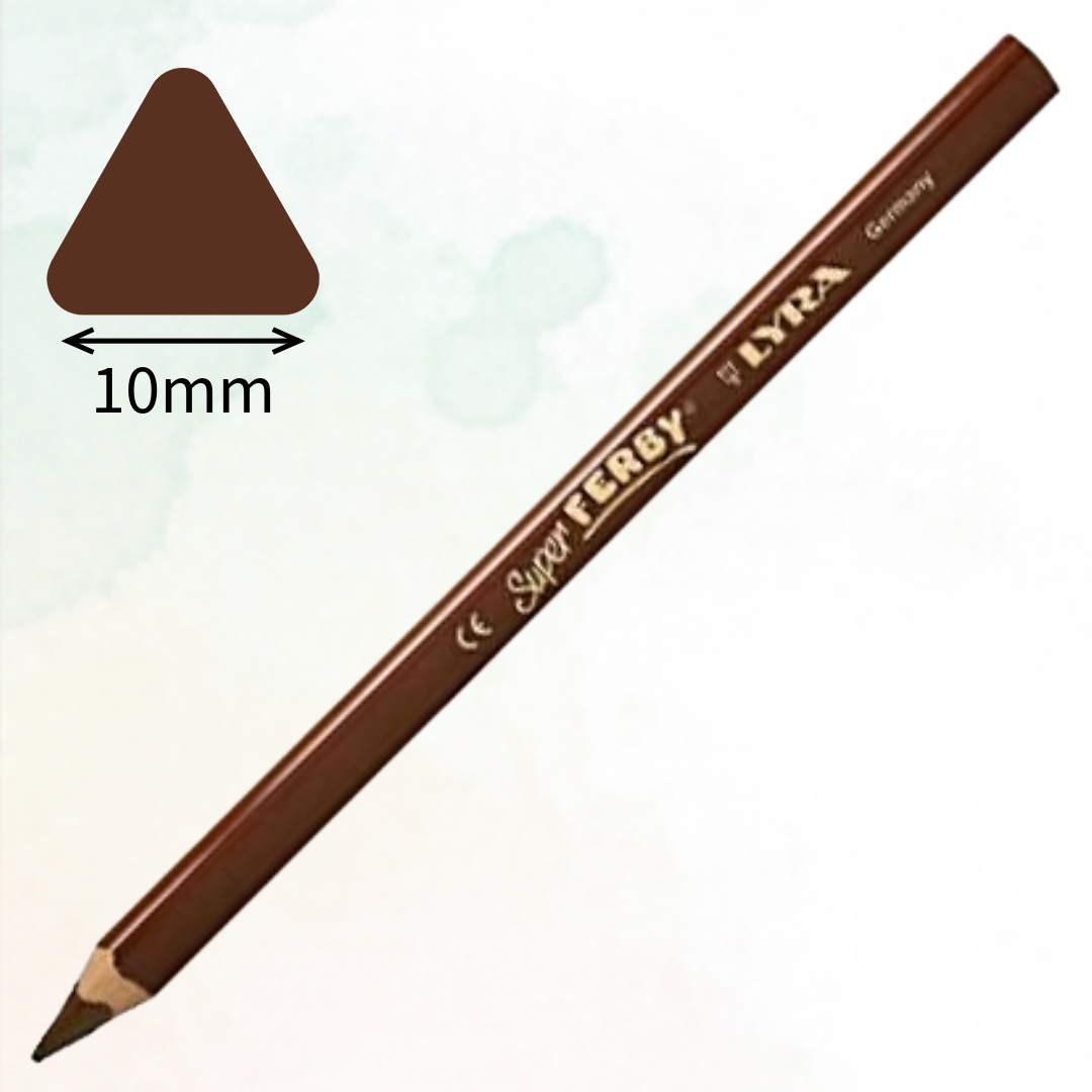 Lyra Super Ferby 10mm Colouring Pencils, 24 Colors - Χοντρό Μολύβι Ζωγραφικής Υψηλής Ποιότητας