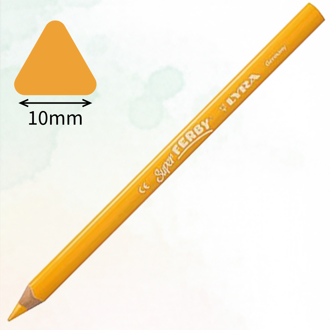 Lyra Super Ferby 10mm Colouring Pencils, 24 Colors - Χοντρό Μολύβι Ζωγραφικής Υψηλής Ποιότητας
