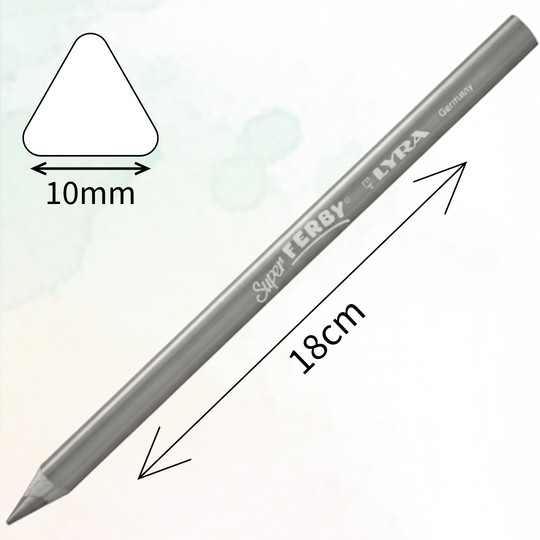 Lyra Super Ferby 10mm Colouring Pencils, 24 Colors - Χοντρό Μολύβι Ζωγραφικής Υψηλής Ποιότητας