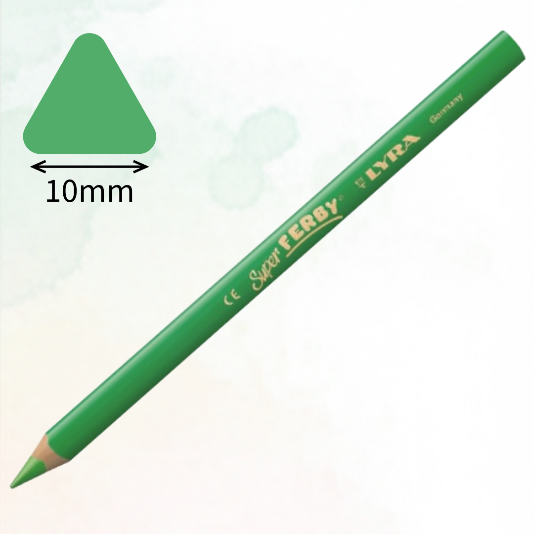 Lyra Super Ferby 10mm Colouring Pencils, 24 Colors - Χοντρό Μολύβι Ζωγραφικής Υψηλής Ποιότητας