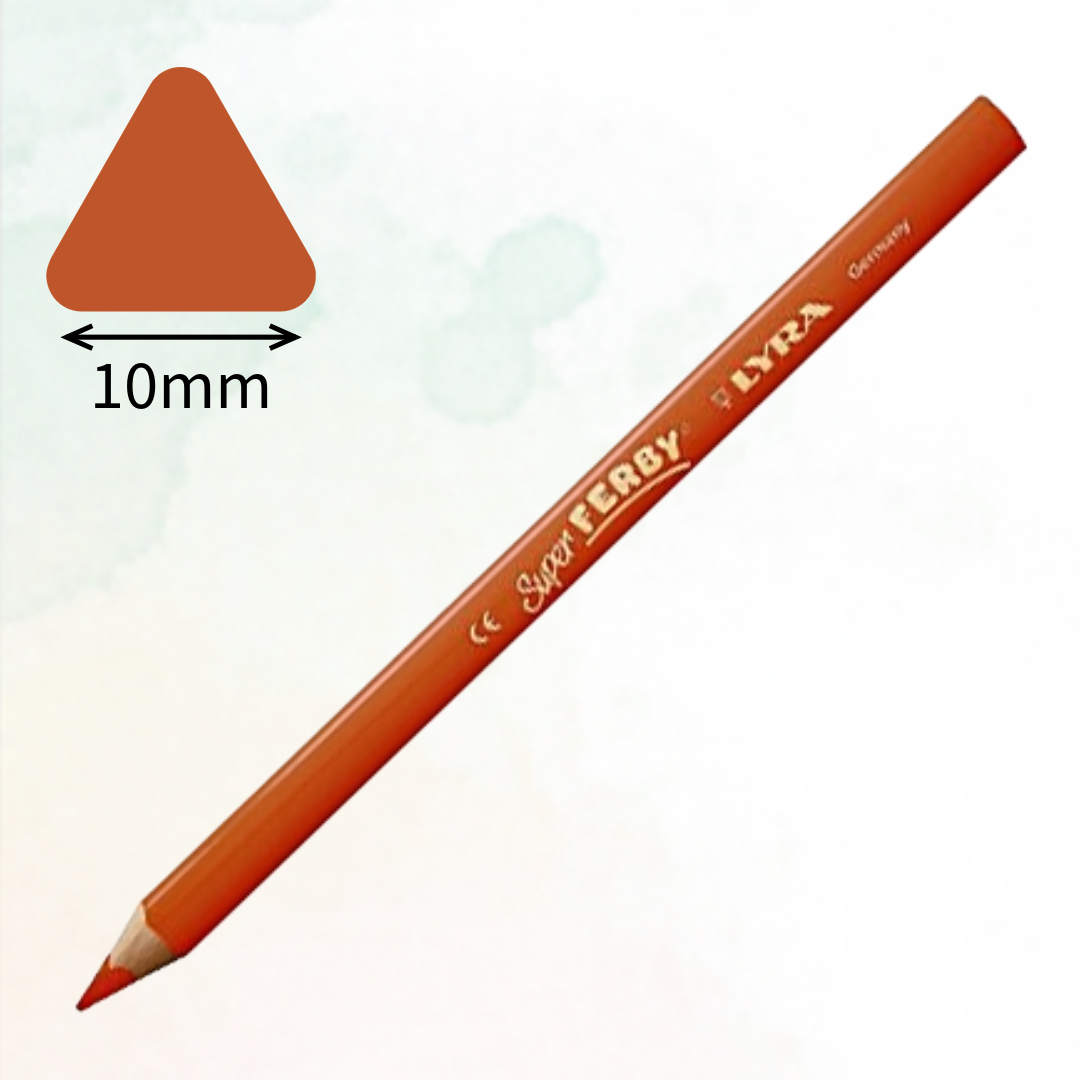 Lyra Super Ferby 10mm Colouring Pencils, 24 Colors - Χοντρό Μολύβι Ζωγραφικής Υψηλής Ποιότητας