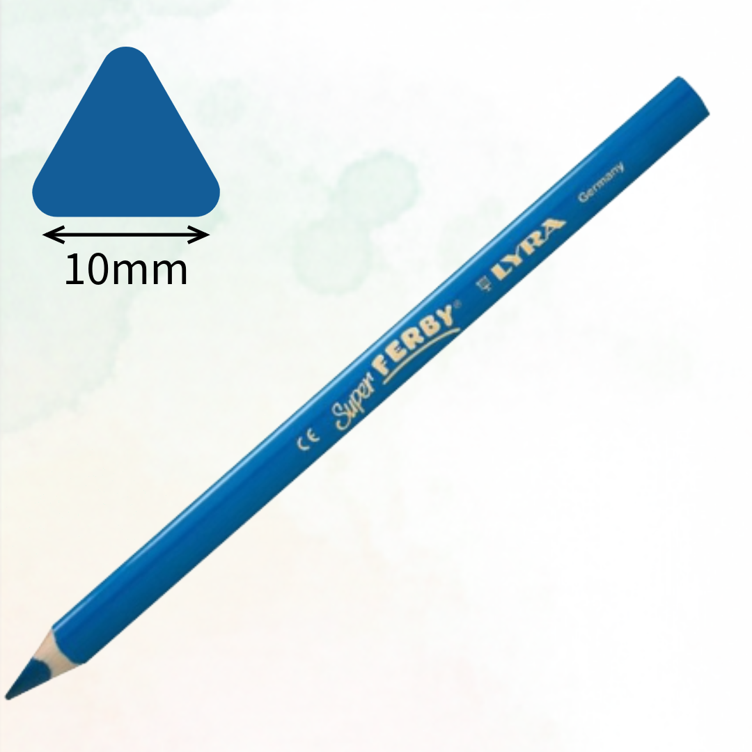 Lyra Super Ferby 10mm Colouring Pencils, 24 Colors - Χοντρό Μολύβι Ζωγραφικής Υψηλής Ποιότητας