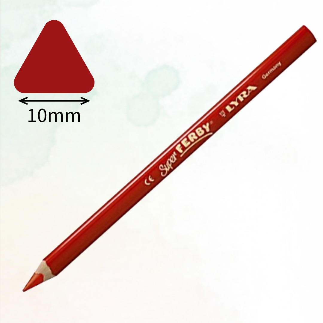 Lyra Super Ferby 10mm Colouring Pencils, 24 Colors - Χοντρό Μολύβι Ζωγραφικής Υψηλής Ποιότητας