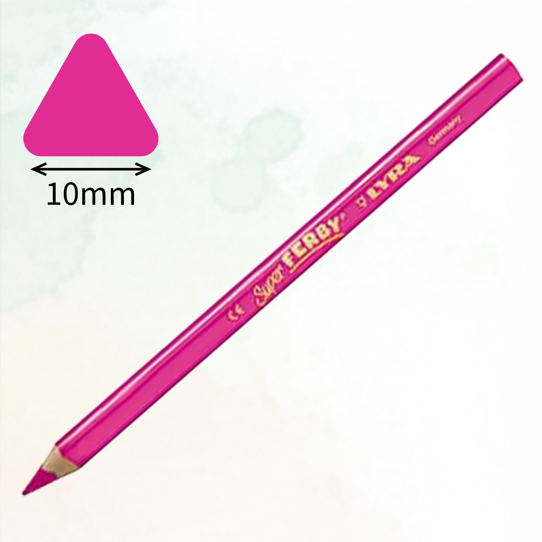 Lyra Super Ferby 10mm Colouring Pencils, 24 Colors - Χοντρό Μολύβι Ζωγραφικής Υψηλής Ποιότητας