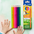 Lyra Super Ferby 10mm Coloring Pencils, Pack of 6 Box K06 Maxi - Χοντρό Μολύβι Ζωγραφικής Σετ 6 Τεμαχίων