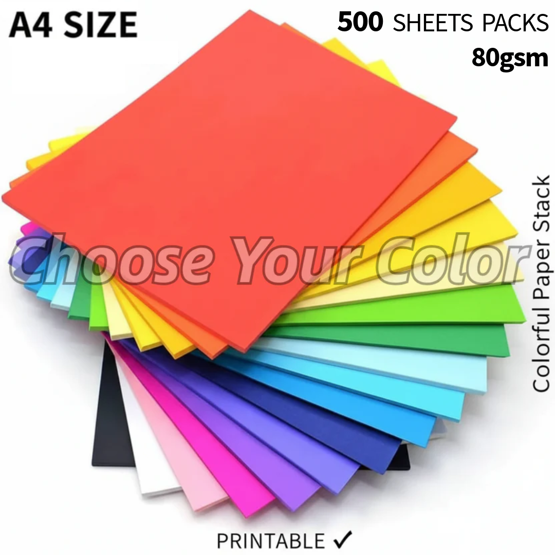 Colour Paper A4 80gsm 500 Sheets - Χρωματιστό Χαρτί Α4 σε 13 Χρώματα