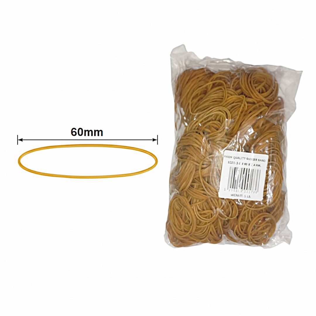 Office Rubber Bands 1LB (454gr) per Pack | 6 Sizes - Λαστιχάκια Γραφείου Διαφόρων Μεγεθών