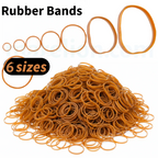 Office Rubber Bands 1LB (454gr) per Pack | 6 Sizes - Λαστιχάκια Γραφείου Διαφόρων Μεγεθών