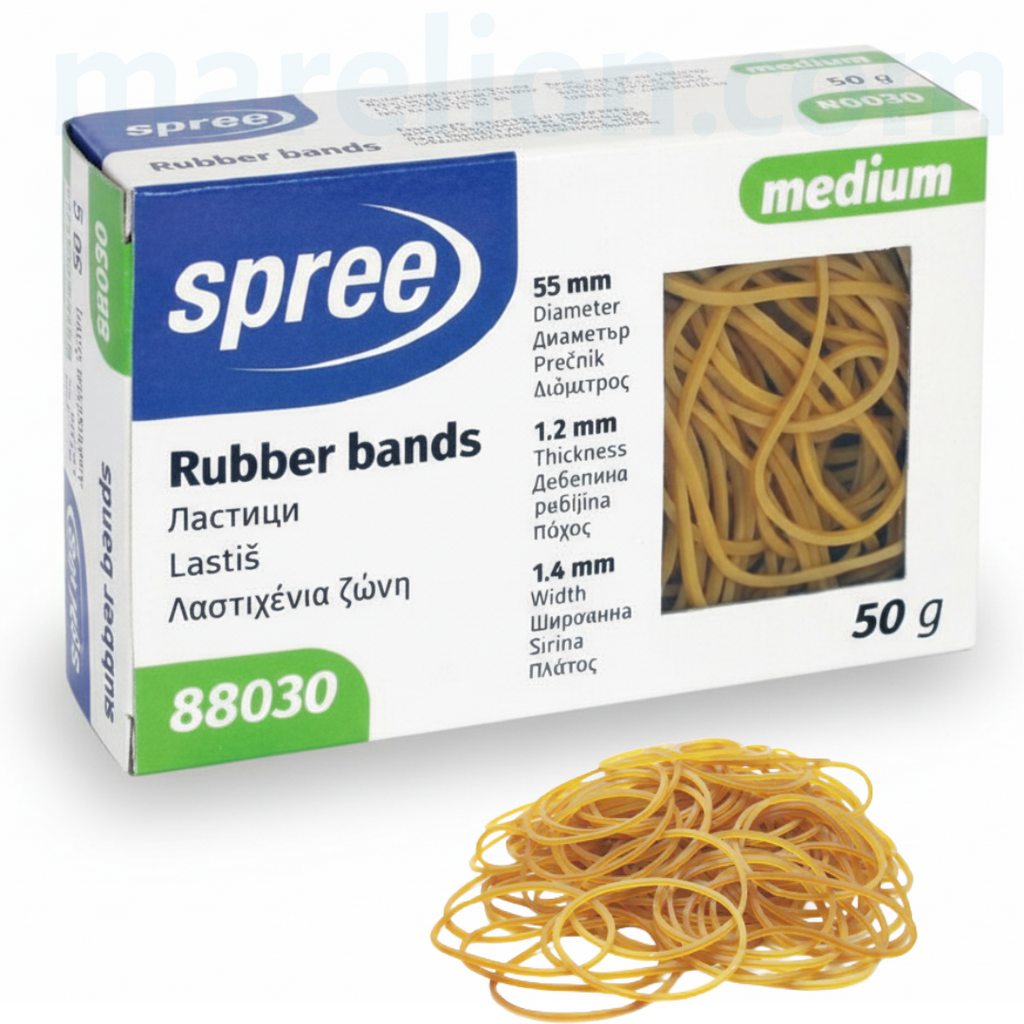 Office Rubber Bands 55mm long, 50gr - Λαστιχάκια Γραφείου Μέτρια