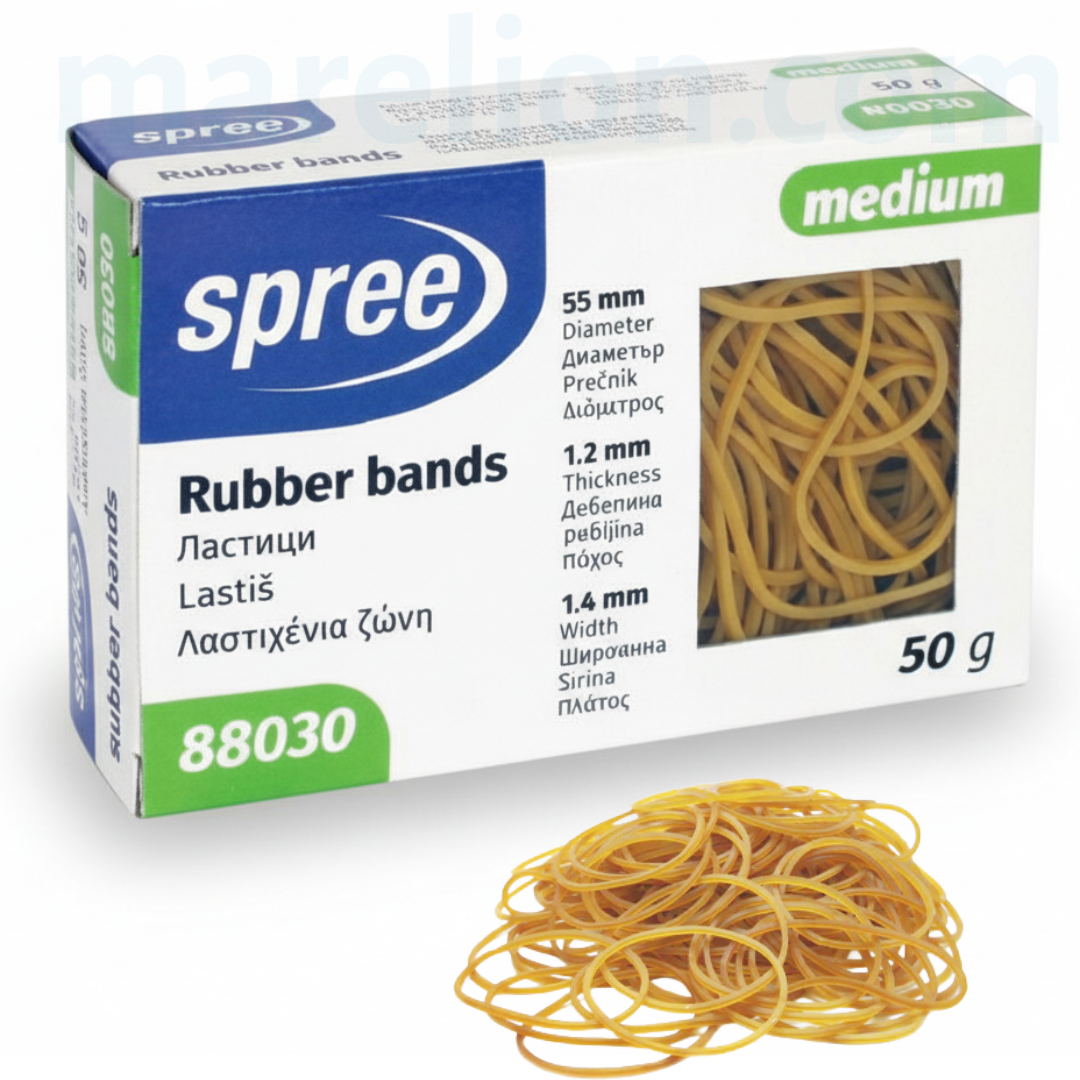 Office Rubber Bands 55mm long, 50gr - Λαστιχάκια Γραφείου Μέτρια