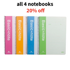Deli A5 Spiral Notebook Soft Cover, 100 Sheets - 4 Colors - Τετράδιο Σπιράλ Μαλακό Εξώφυλλο