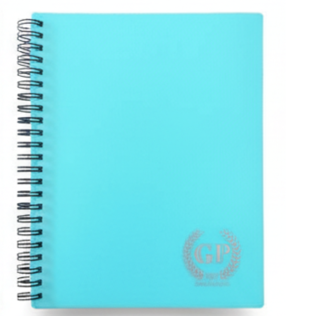 Golden Prime A5 Spiral PP Wire Notebook 80 Sheets - Τετράδιο Σπιράλ Α5 Πλαστικό Εξώφυλλο 5 Pastel Χρώματα