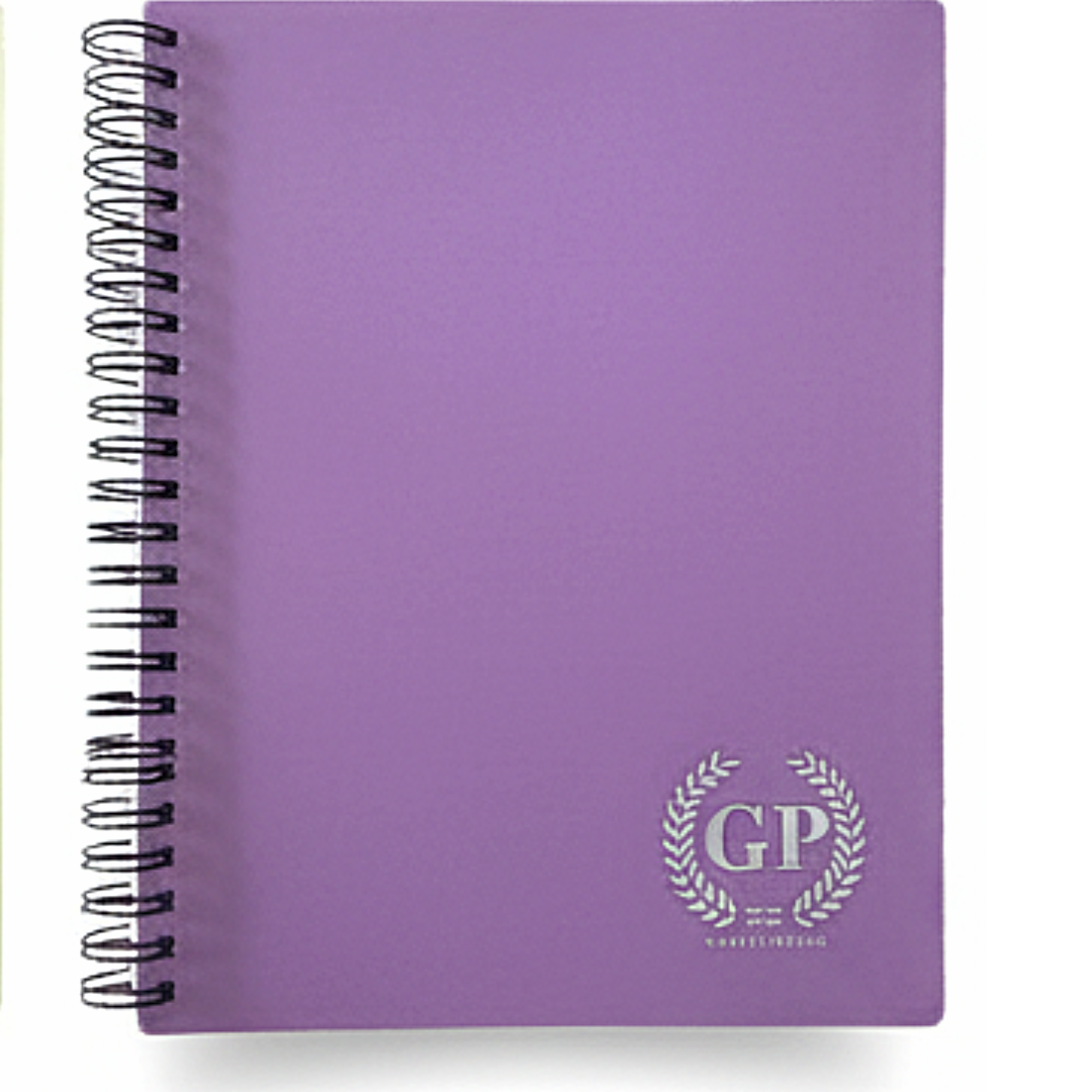 Golden Prime A5 Spiral PP Wire Notebook 80 Sheets - Τετράδιο Σπιράλ Α5 Πλαστικό Εξώφυλλο 5 Pastel Χρώματα