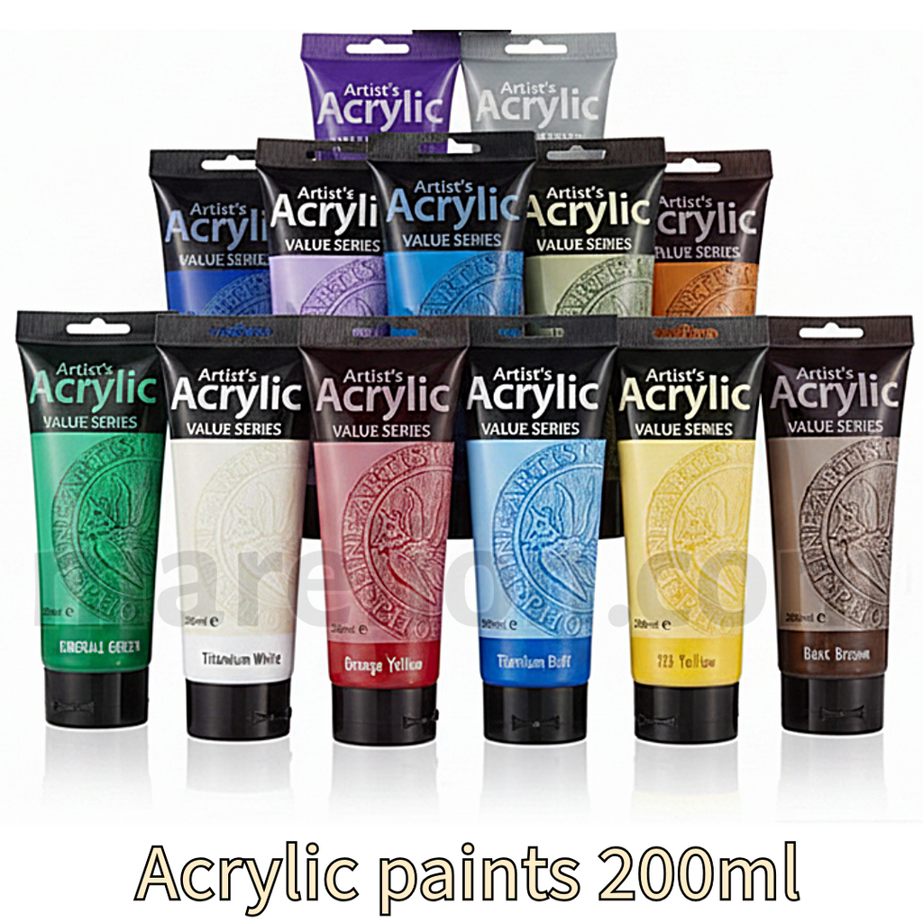 Phoenix Acrylic Paint 200ml - Ακρυλικές Μπογιές Ζωγραφικής σε 15 Χρώματα