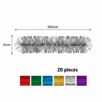 Metallic Pipe Cleaners 6x300mm Set 20pcs - Σύρμα Πίπας Μεταλλικά Χρώματα Χειροτεχνία DIY