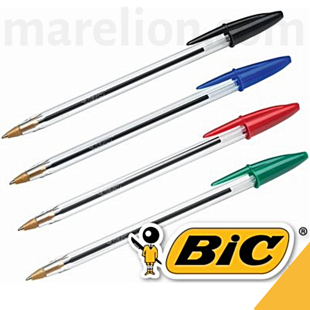Bic Cristal Original Ballpoint Pen Medium 1.0mm - Στυλό Διαρκείας | Μπλε | Κόκκινο | Μαύρο | Πράσινο - ΧΟΝΔΡΙΚΗ ΠΩΛΗΣΗ