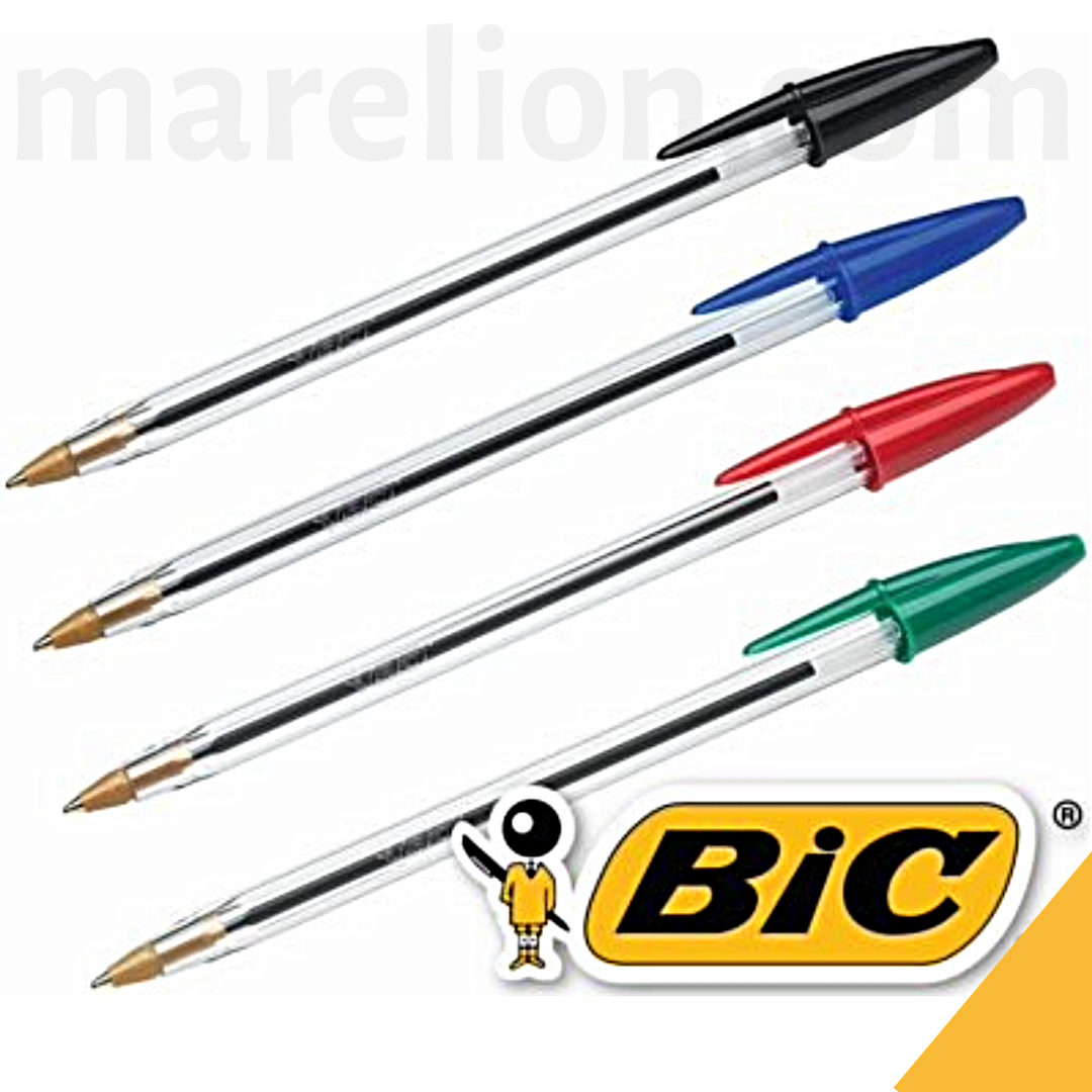 Bic Cristal Original Ballpoint Pen Medium 1.0mm - Στυλό Διαρκείας | Μπλε | Κόκκινο | Μαύρο | Πράσινο - ΧΟΝΔΡΙΚΗ ΠΩΛΗΣΗ