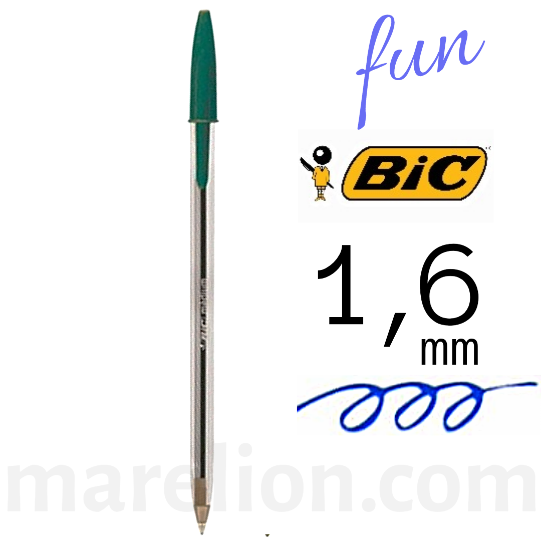 BIC Cristal Fun Ballpoint Pen 1.6mm Assorted Colors - Στυλό Διαρκείας Χοντρό 5 Χρώματα