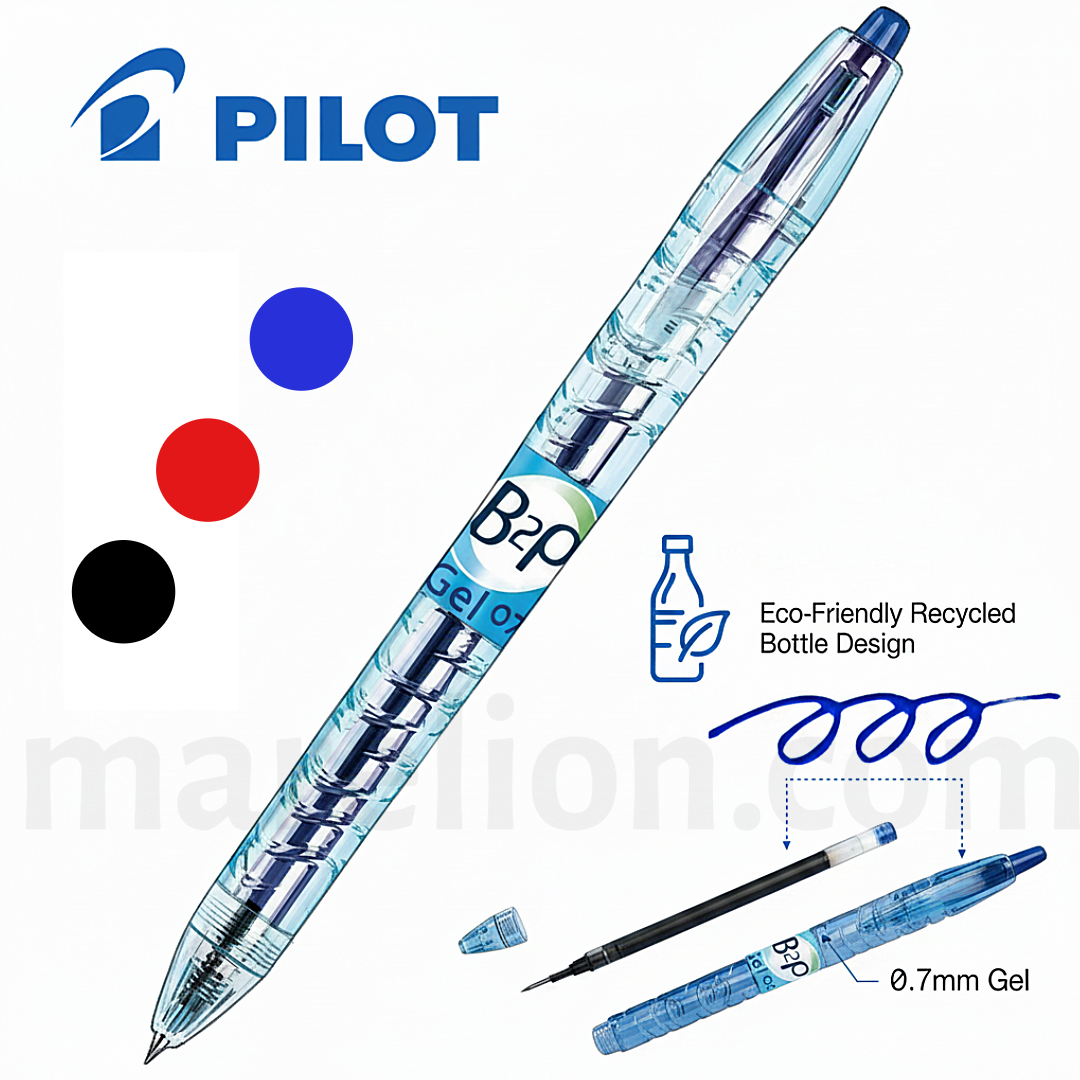 Pilot B2P Gel Rollerball Pen 0.7mm Blue / Red / Black - Στυλό Gel Rollerball 3 Χρώματα