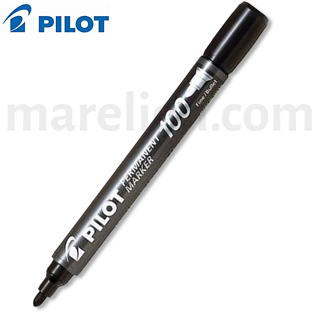 Pilot Permanent Marker Fine Bullet Tip Black | Red - Μαρκαδόρος Ανεξίτηλος Λεπτός