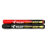 Pilot Permanent Marker Fine Bullet Tip Black | Red - Μαρκαδόρος Ανεξίτηλος Λεπτός