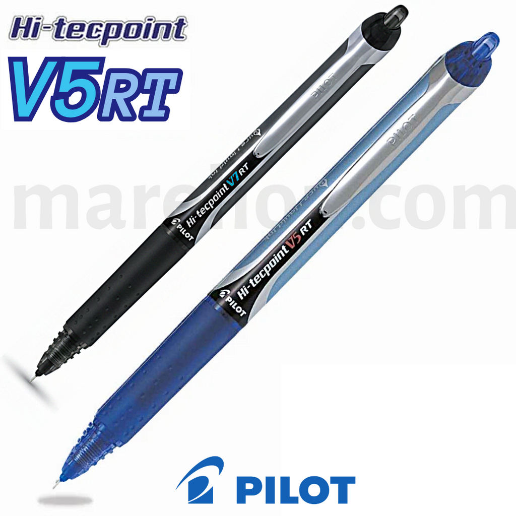 Pilot Hi-Tecpoint V7 RT Rollerball Pen 0.5mm Black | Blue Color - Στυλό Rollerball 2 Χρώματα