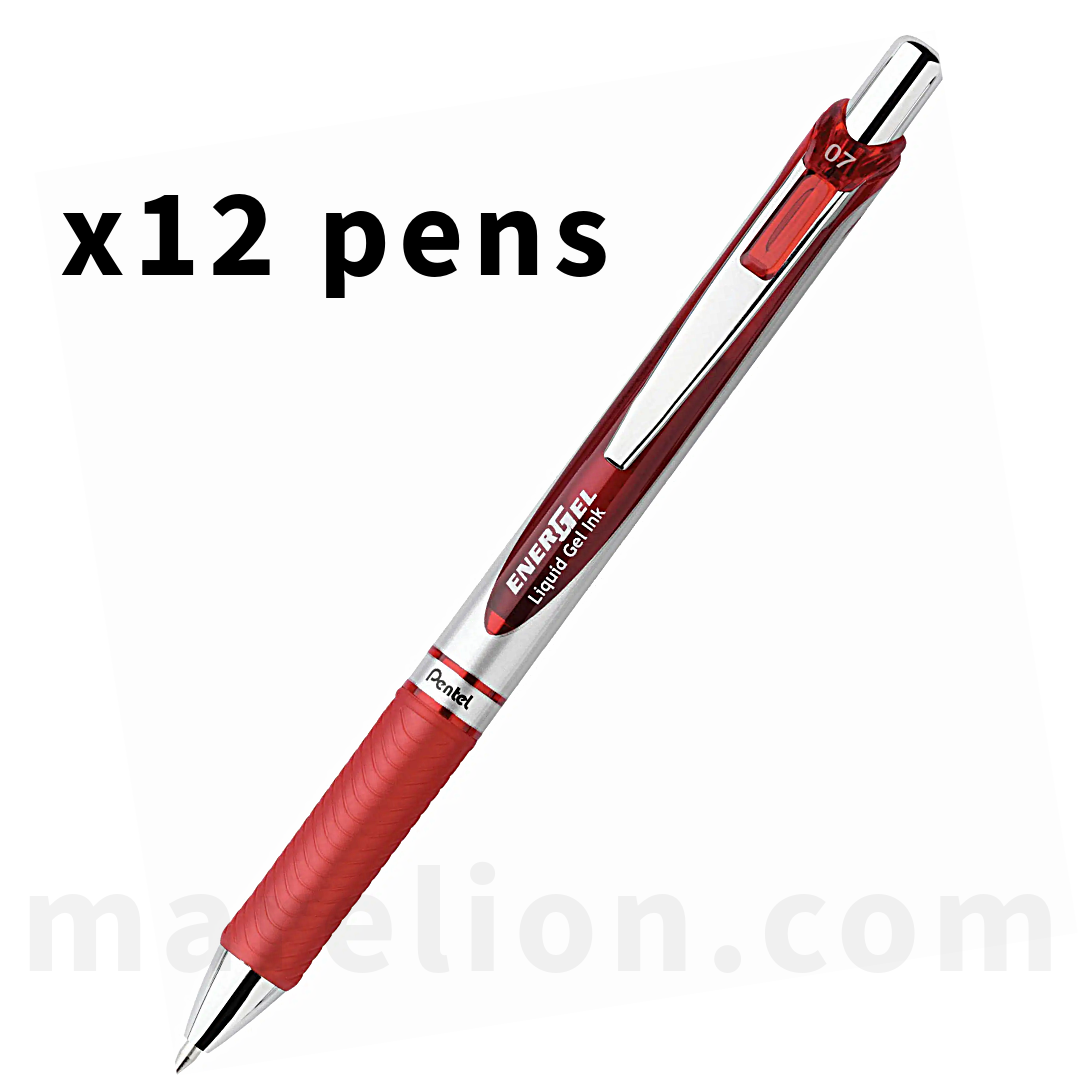 Pentel EnerGel Refillable Gel Pen 0.7mm, Blue | Black | Red colors - Στυλό Gel σε 3 Χρώματα - ΧΟΝΔΡΙΚΗ ΠΩΛΗΣΗ