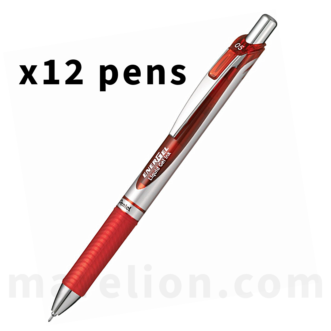 Pentel EnerGel Refillable Gel Pen 0.5mm, Blue | Black | Red colors - Στυλό Gel σε 3 Χρώματα - ΧΟΝΔΡΙΚΗ ΠΩΛΗΣΗ