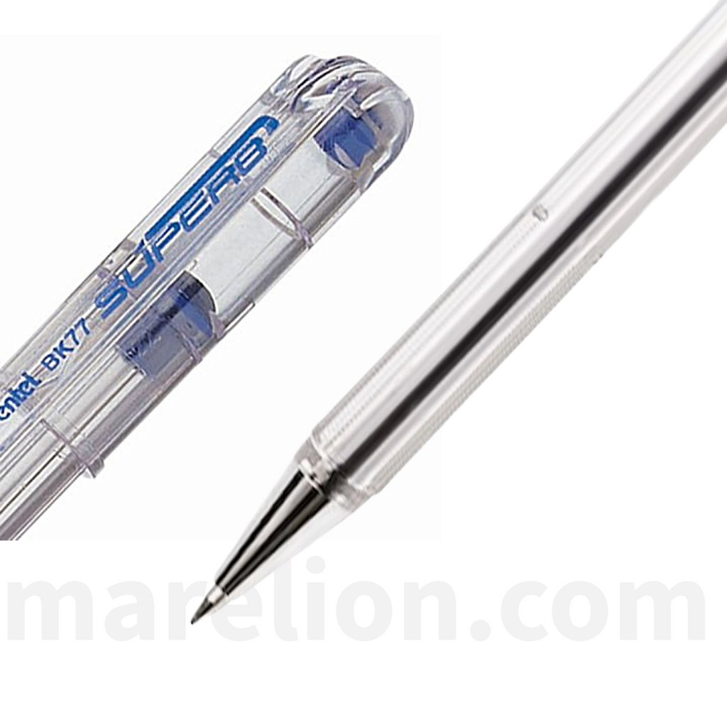 Pentel Superb Ballpoint Pen 0.7mm, Blue | Red | Black - BK77 - Στυλό Διαρκείας 3 Χρώματα