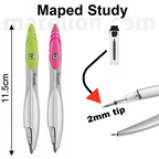 Maped Study Compass 11cm with 2mm Lead , Pink | Green - Διαβήτης σε 2 Χρώματα - Γεωμετρικά Όργανα