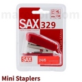 SAX 329 Mini Stapler 25 Sheets with Built-in Staple Remover, 7cm Long - Μίνι Συρραπτικό με Αποσυρραπτικό