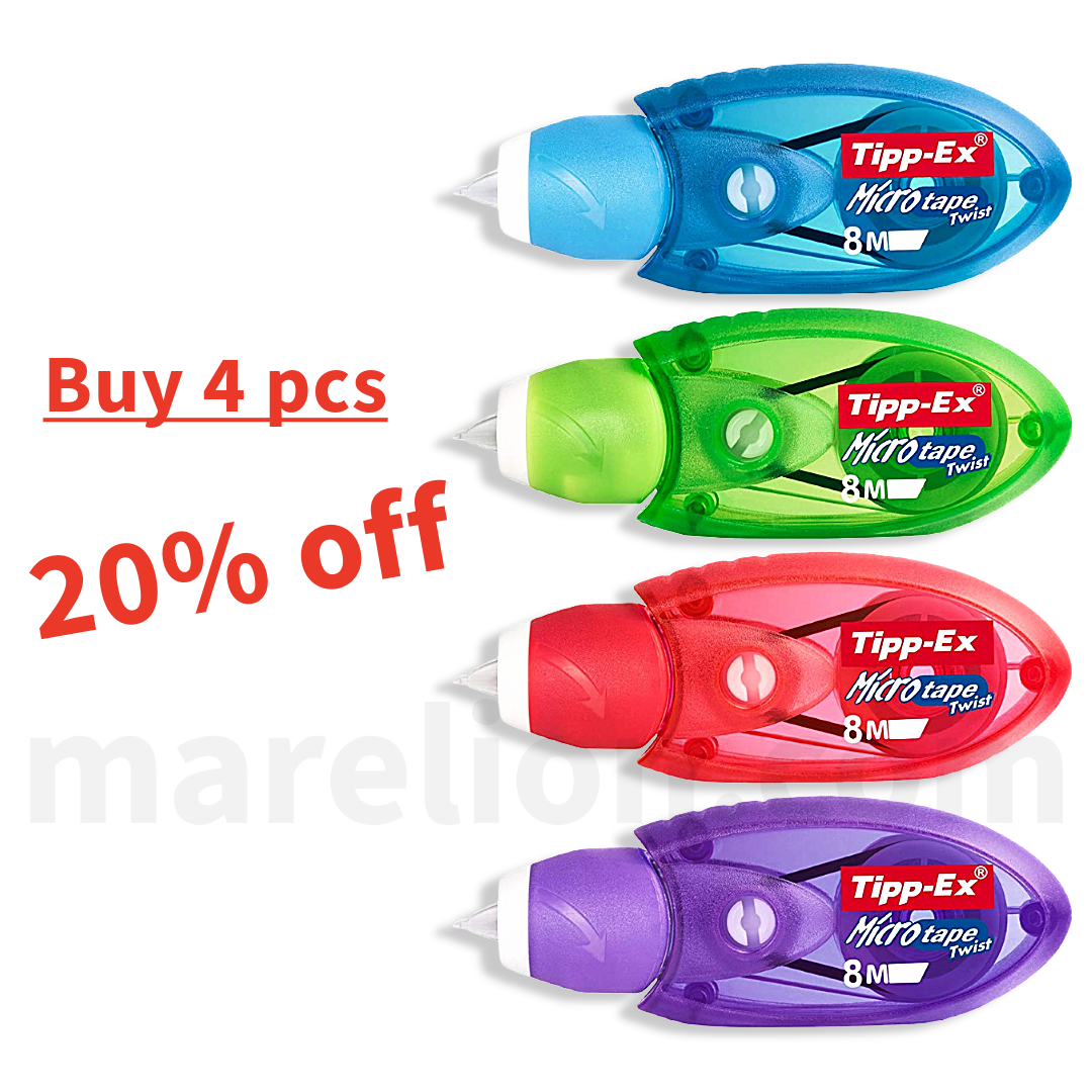 Tipp-Ex Micro Tape Twist Correction Tape 5mm x 8m , 4 Colors - Διορθωτική Ταινία σε 4 Χρώματα - ΧΟΝΔΡΙΚΗ ΠΩΛΗΣΗ