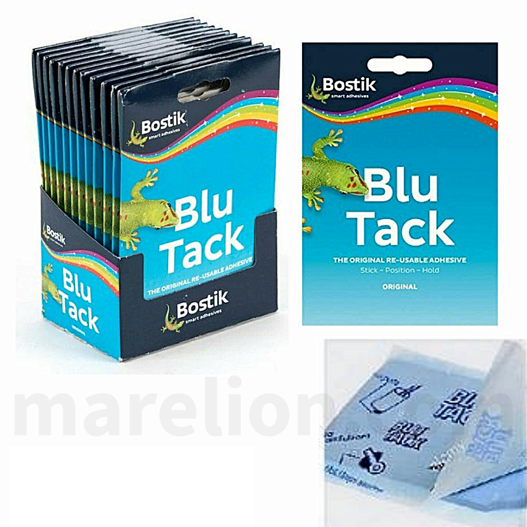 Blu-Tack Original Reusable Adhesive 60g - Κόλλα Πλαστελίνη Επανατοποθετούμενη - ΧΟΝΔΡΙΚΗ ΠΩΛΗΣΗ