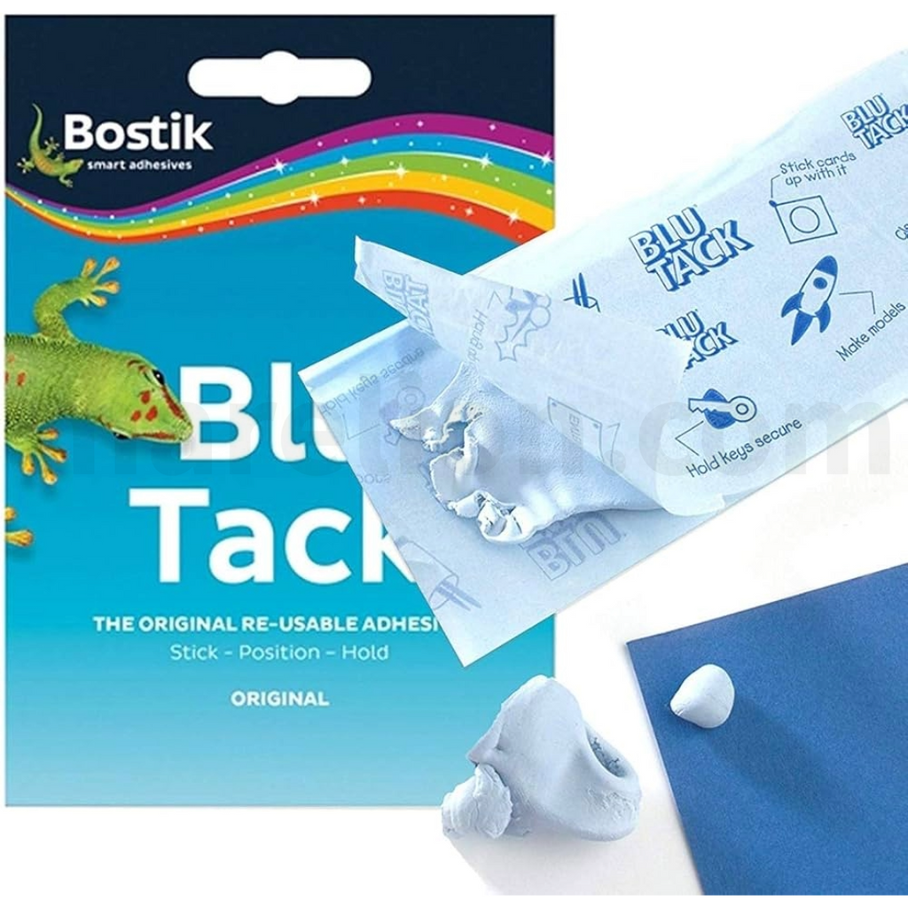 Blu-Tack Original Reusable Adhesive 60g - Κόλλα Πλαστελίνη Επανατοποθετούμενη - ΧΟΝΔΡΙΚΗ ΠΩΛΗΣΗ